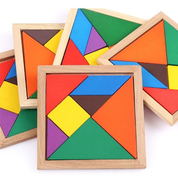 tangram de madera