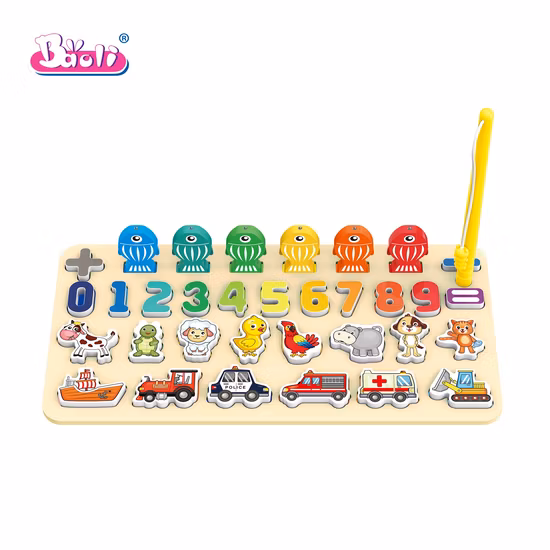 Baoli-Montessori-Matching-Board-Magnetic-Juegos-Didacticos-Interactive-Fishing-and-Counting-Game-for-Toddlers